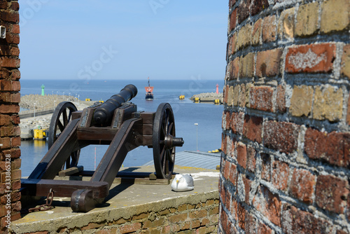 Cannon at the lighthouse in Kołobrzeg