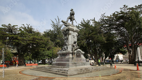 Monumento a Hernando Magallanes, Plaza Muñoz Gamero, Punta arenas, Chile