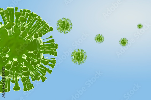 COVID-19, Coronavirus Disease 2019 wizualizacja 3d