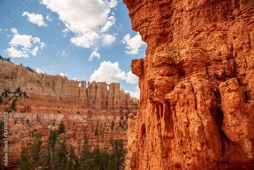 Close up view of incredible Bryce Canyon in Utah, United States of America. Travelling through the USA in the summer, national parks. 