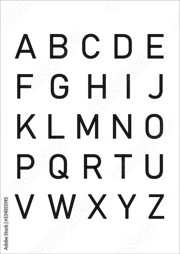 Abecadło, alfabet plakat typograficzny, plakat z abecadłem
