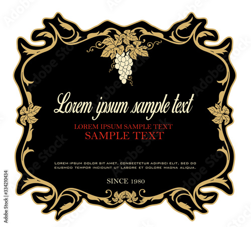 WINE LABEL ITALIAN FOOD AND DRINKS DECORATIVE STICKER FOR AMARONE, PROSECCO, CHIANTI, VALPOLICELLA,PRIMITIVE AND SPARKLING WINE