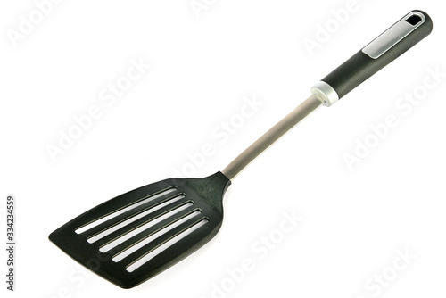 Kitchen spatula on isolated white.