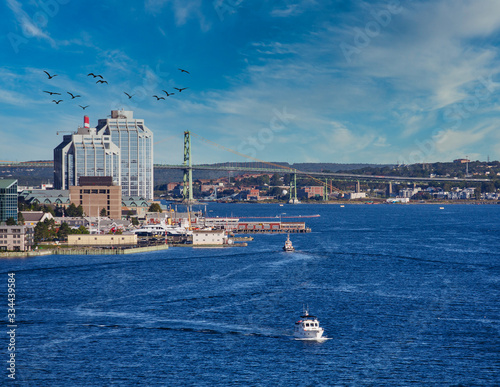 View of Halifax Nova Scotia from the Harbor