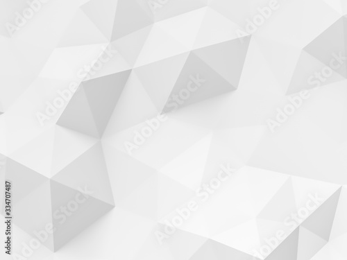 Abstract white polygonal background 