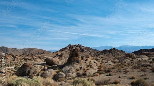 geology and rocks at Alabama hills, california