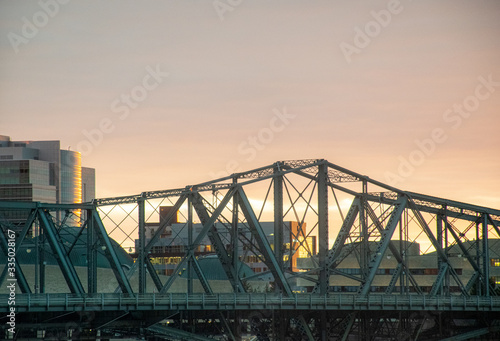 alexandia bridge at sunset