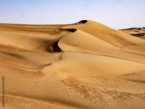 The wind makes the sand of the Omani desert a beautiful formation, Oman