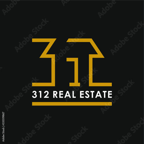 number 312 house logo