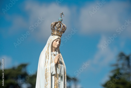 Statue of Our Lady of Fatima, in Fatima, Portugal