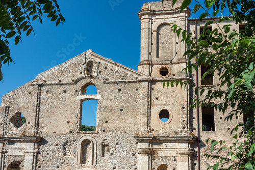 Medieval church ruins in Squillace, Calabria, Italy