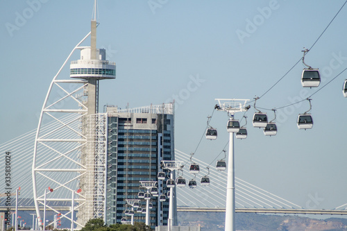 Lisbon, expo area with the cableway