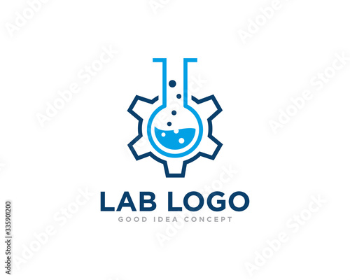 Lab Logo Icon Design Vector