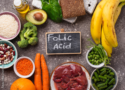 Food rich in folic acid