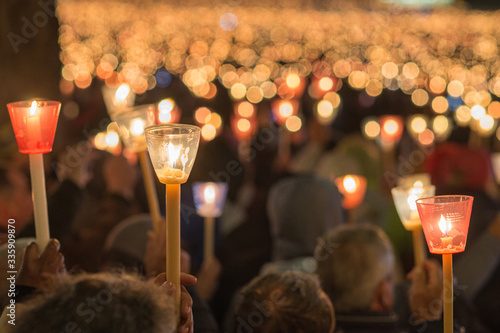 Candles procession of Our Lady Fatima