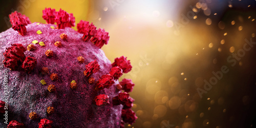Coronavirus Covid-19 background - 3d rendering