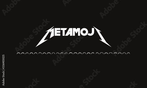 metal font heavy metal Rock cool metamoji