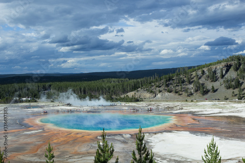 Grand Prismatic Spring of the Yellowstone National Park