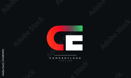 CE EC C E Letter logo alphabet monogram initial based icon design