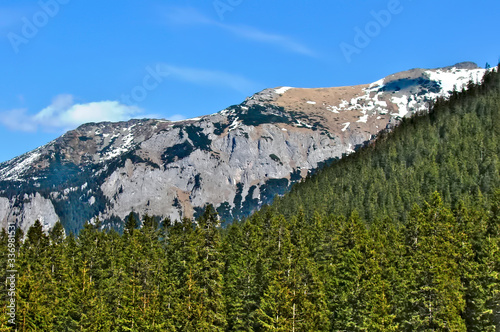 Widok na wycinek gór. Zakopane Tatry