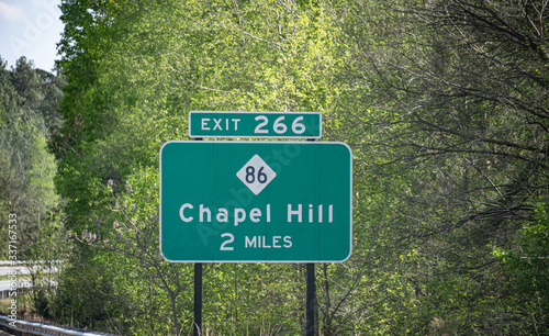 Chapel Hill, NC, Highway Sign