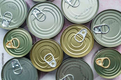 Group of Aluminium canned food