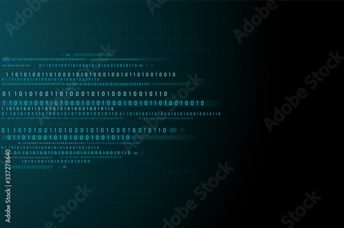 Abstract Technology Background. binary data and streaming binary code background. vector illustration EPS10