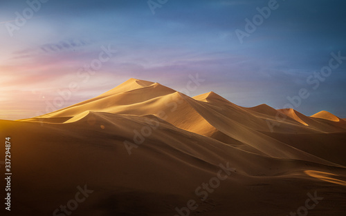 Sunset in the desert - Dune 7, Namibia