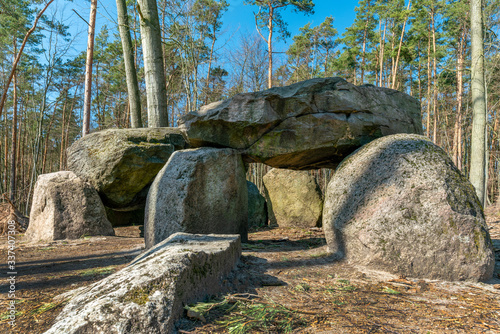 Prehistoric megalith tomb Teufelskueche near Haldensleben