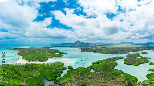 Mauritius z lotu ptaka