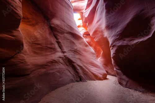 Beautiful Antelope canyon, Navajo land east of Page, USA