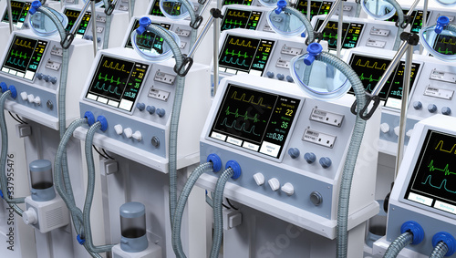 Group of ventilator machines