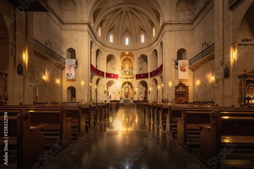 Interior of Murcia Cathedral, Alicante, Spain