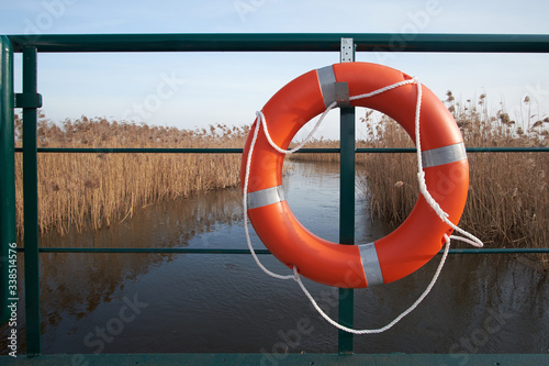 Red lifeline, water canal in Narew national park