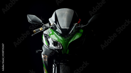 illustrative editorial Kawasaki ninja 300 in Bangkok Thailand. 15 July 2017