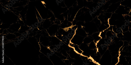 black marble background with yellow veins 