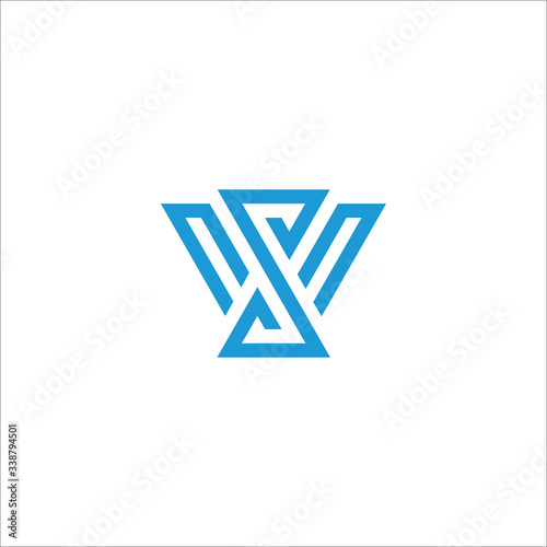 initial letter ws or sw logo vector designs