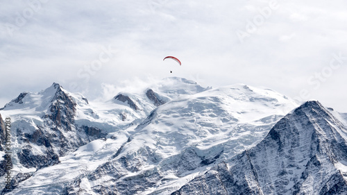 paragliding in the alps