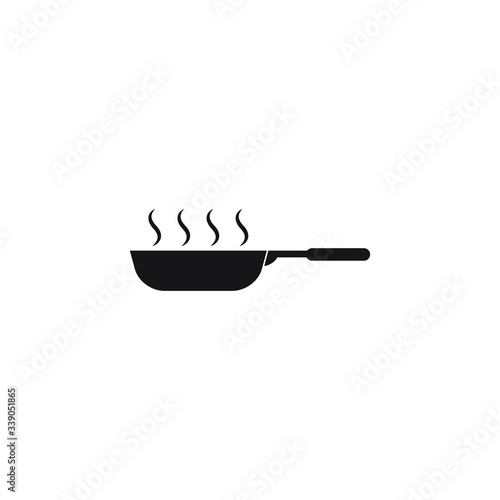 Frying pan vector icon isolated