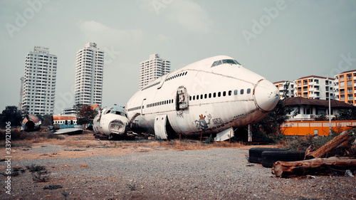 Flugzeug Friedhof in Bangkok