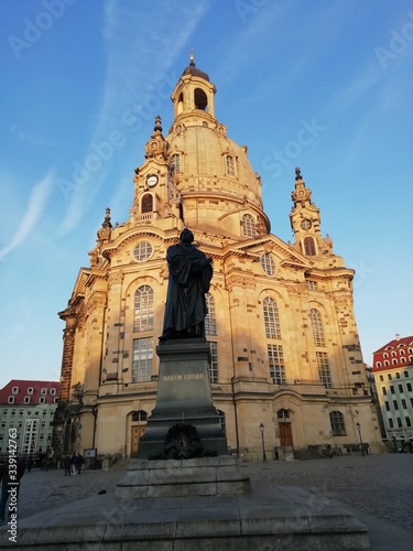 Kościół Marii Panny w Dreźnie + pomnik Marcina Lutra