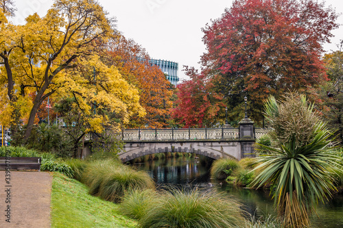 Autumn Landscape in Christchurch New Zealand