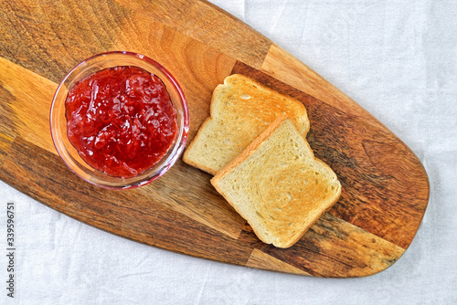 Toast and jam.
