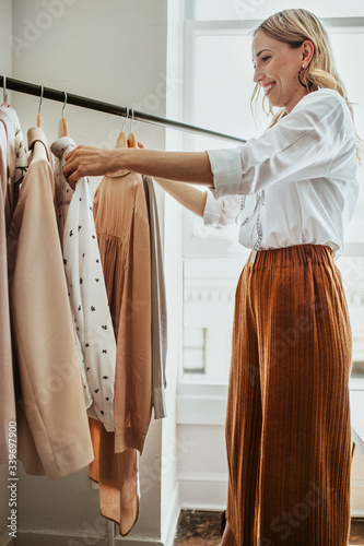 Worker in a fashion boutique