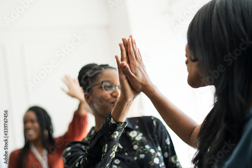 Women workers teamwork