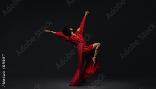 Female dancer performing contemporary dance style