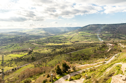 Natural Landscapes from Valley of Anapo in Buscemi, Province of Syracuse, Italy.