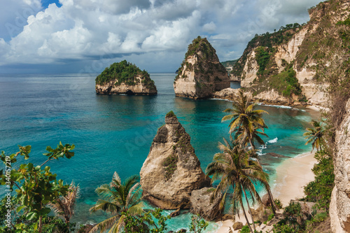 Diamond beach on the island of Nusa Penida