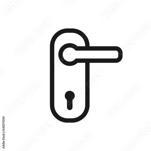 doorknob vector icon, door handle icon in trendy flat style
