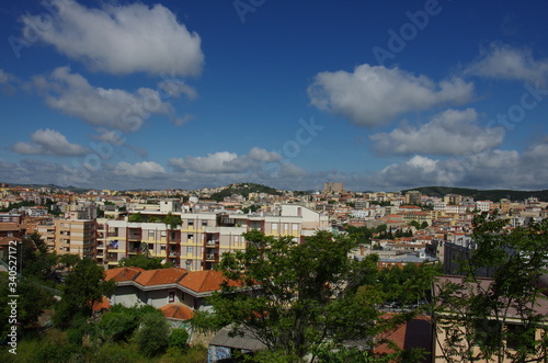 Panoramic view of Nuoro, province of Sardinia which gave birth to Grazia Deledda.Italy